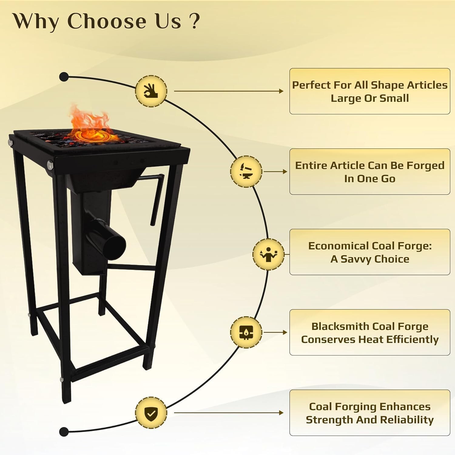 Blacksmithing Welded Firepot Coal Forge 10 x12 Inch Blacksmith Forging Tools