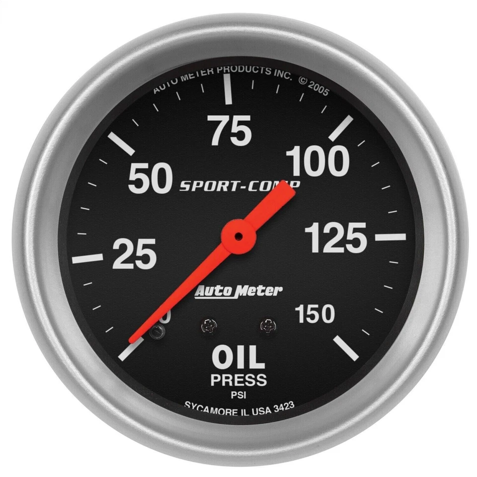 AutoMeter 3423 Sport-Comp Mechanical Oil Pressure Gauge - Image 4 of 4