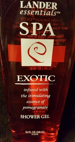 2 Gel doccia/bagno esotico Lander Essentials Spa ~ essenza di melograno ~ 8,4 once Ea - Foto 3 di 5