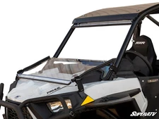 SuperATV Scratch Resistant Flip Down Windshield for Polaris RZR Trail S 900