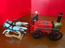 TIMPO TOYS ORIGINAL COWBOY WESTERN CLAY COUNTY FIRE SERVICE TENDER WAGON RARE