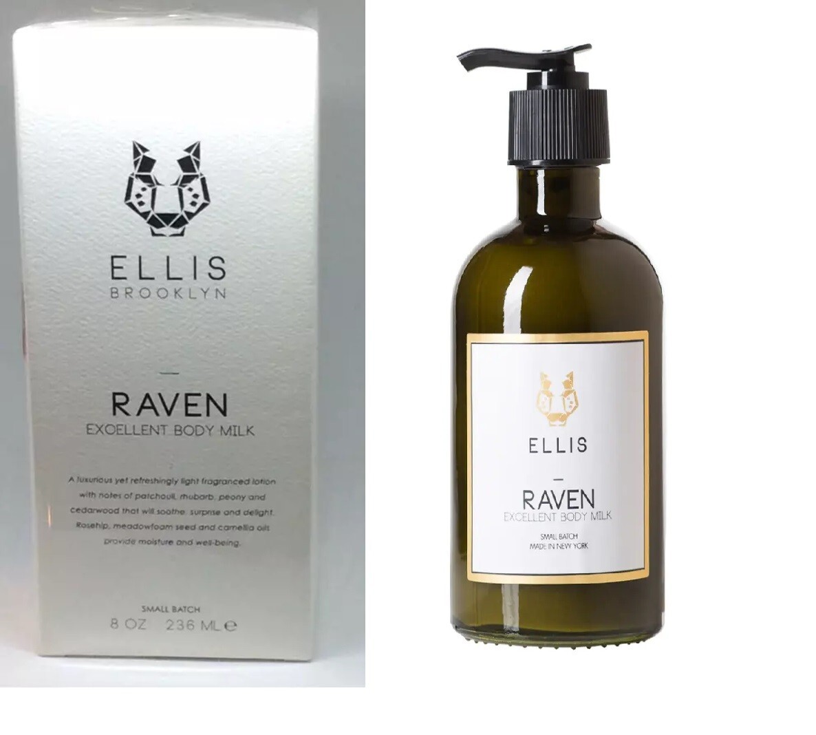 Ellis Brooklyn RAVEN Excellent Body Milk Jumbo oz SEALED Box