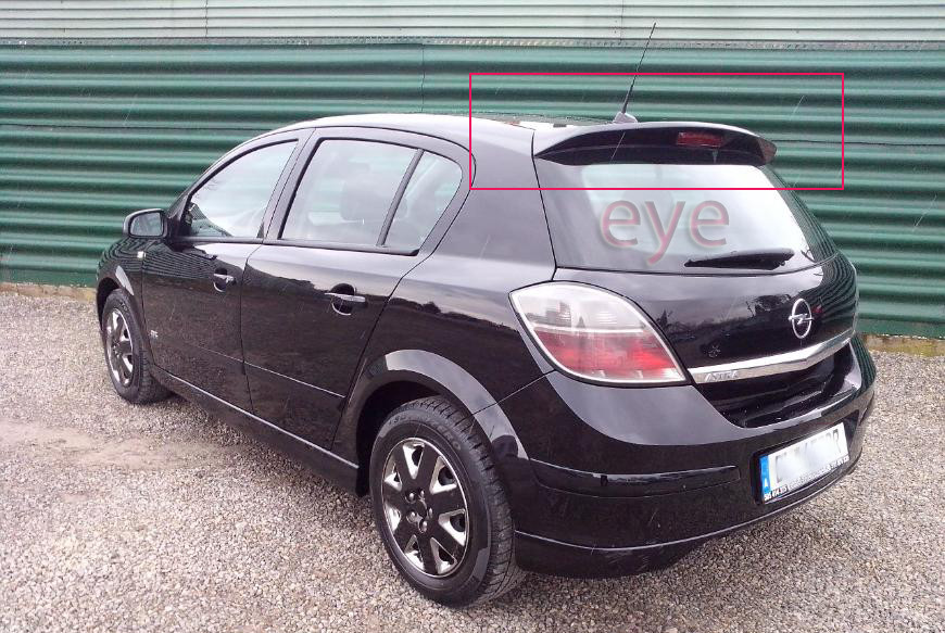 Dakspoiler compatibel met Opel Astra H 5-deurs 2004-2009 (PU