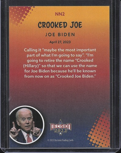 2023 Decision Update Political Cards - "Inserts, Base + HIGH #'s" - YOU PICK!! - Picture 11 of 41