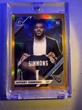 2019 Panini Donruss Optic - Rookies Jeffery Simmons #108 Orange Prizm /199 (RC)