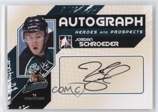 2010-11 ITG Heroes and Prospects Auto Jordan Schroeder #A-JSC Auto 2a8