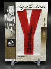 Chet Walker 2011-12 SP Authentic By The Letter Auto Patch /10 SSP RARE