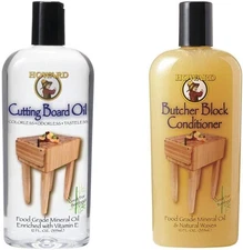 HOWARD Butcher Block Conditioner and Cutting Board Oil, Food Grade Conditione...
