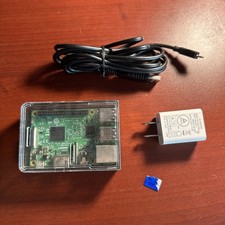 Raspberry Pi 3 Model B v1.2 1GB Single Board Computer  Pi OS 8GB, Case, Power