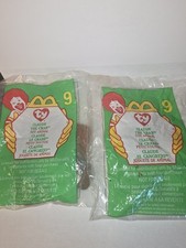 1999 McDonald’s Happy Meal 2 Teenie Beanie Babies #9 Claude The Crab **SEALED**