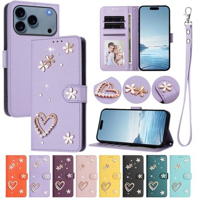 Folio Magnetic Closure Card Slots Case For iPhone 17 Pro Max 16 15 14 13 Cover
