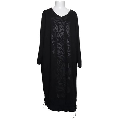 Selection by Ulla Popken, Kleid, Größe: 50/52, Schwarz, Print, Damen #dZ7