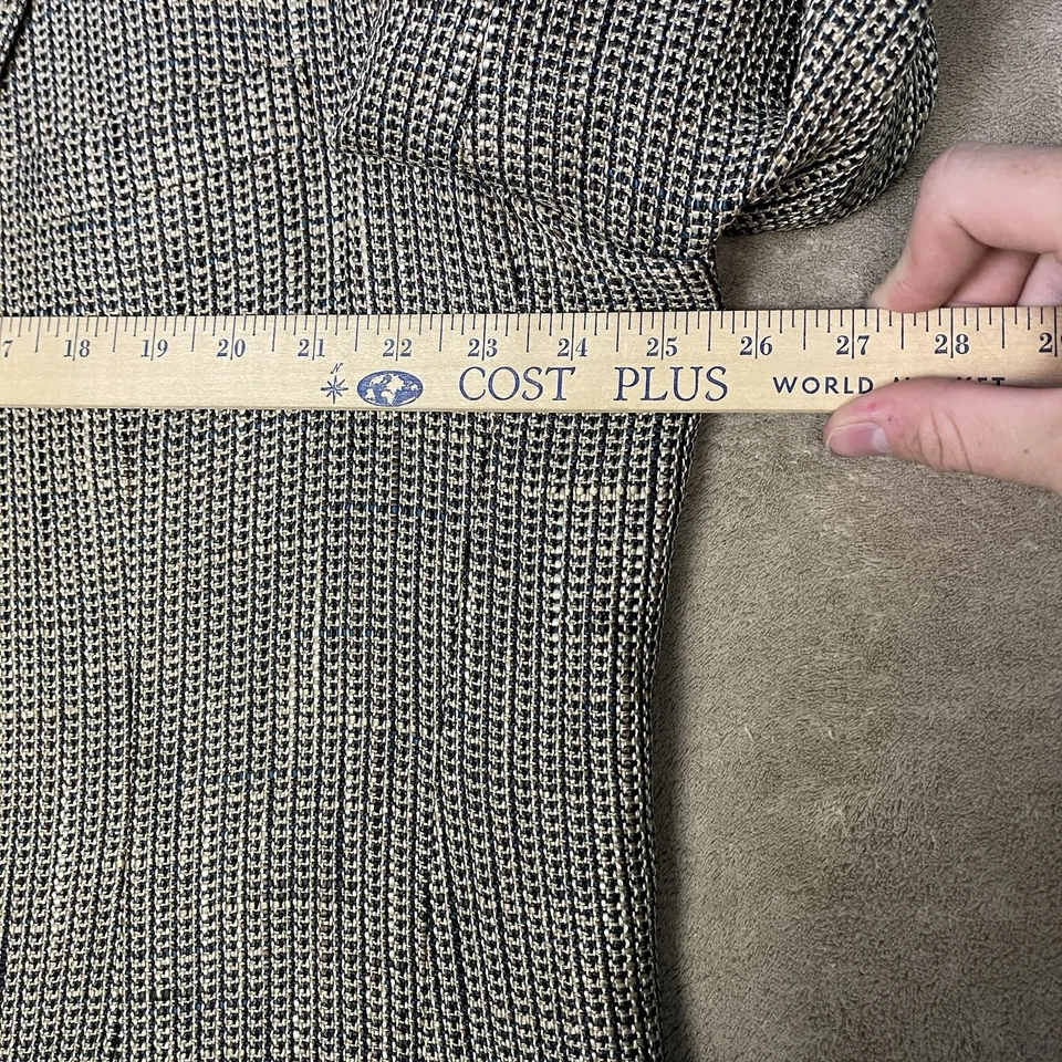 Blazer Vintage Lanvin Tweed Marrón Tweed Talla 50 XXL Unionmade EE. UU. Lana Foto 3 de 4