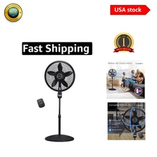 Versatile Oscillating Fan with Timer & Safety Features - Modern Home Solution