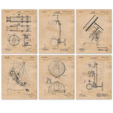 Láminas de patentes de equipos y herramientas astronómicas, 1 (11x14), fotos sin enmarcar, para colgar en la pared