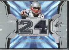 Tom Brady 2007 SPX Winning Materials Jersey Card # WMS-TO2 GOAT