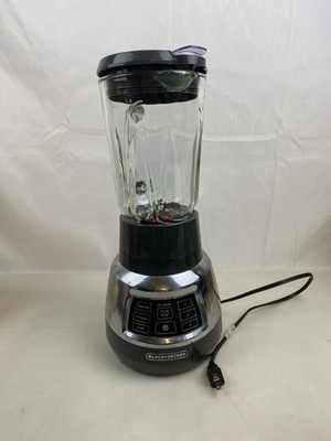 BLACK+DECKER BL1400 Stainless Steel Blender w Cyclone Glass Pitcher WORKS GREAT