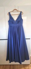 Brautkleid, Abendkleid 42-44-46 (L-XL-XXL) Royalblau, Mikado-Stoff