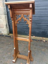 C1880 English Oak Gothic Church Lectern. Taller than usual.   £550