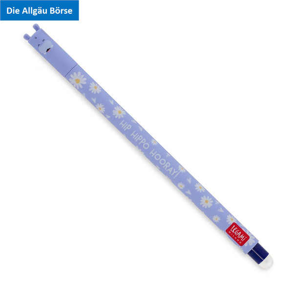 Legami Erasable Pen Nilpferd Hip Hippo Hooray Gelstift Radierbar Schule Bear Neu-image