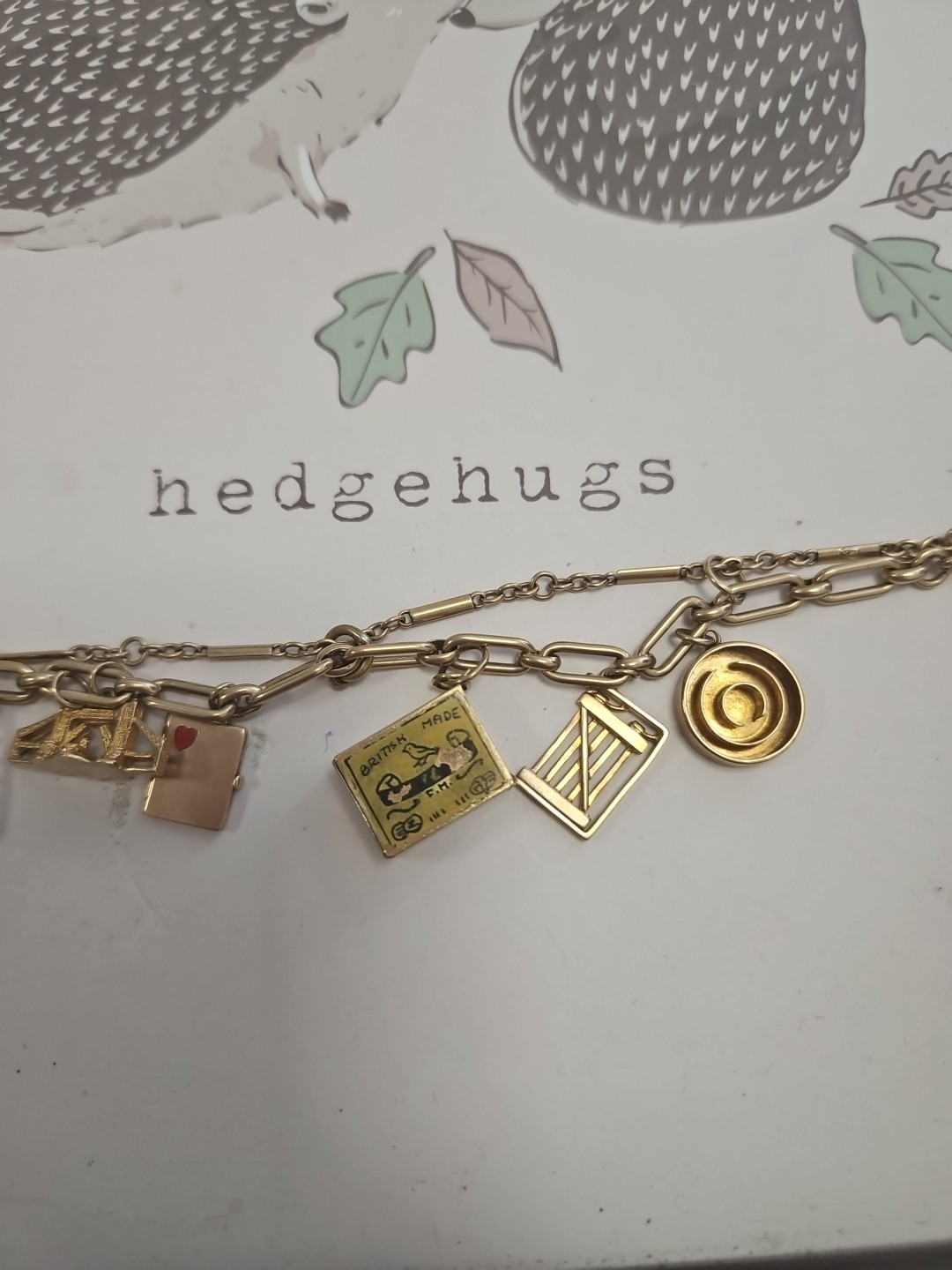 9ct Gold Vintage Charm Bracelet image 4