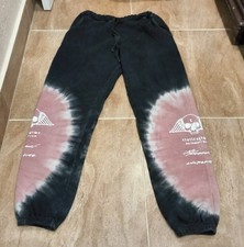 Men's Civil Regime No Tomorrow Fleece Sweatpants Tie Dye Black Jogger Sz M