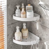 Eckregal Duschregal Ohne Bohren Weiß Duschablage Zum HäNgen Badezimmer ZubehöR