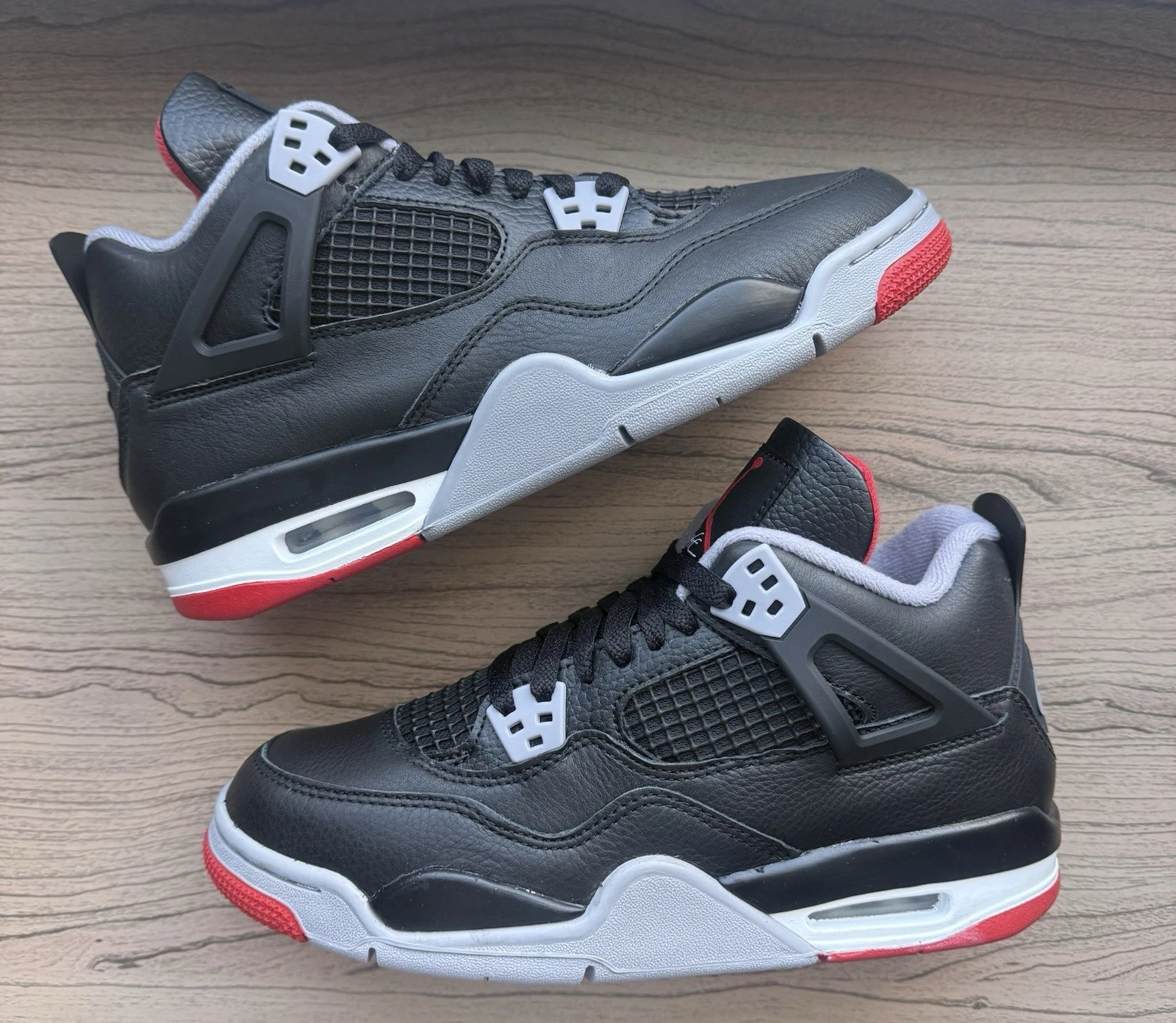 Size 6Y (GS) Air Jordan 4 Retro Bred Shoes Reimagined 2024 (FV5029-006)