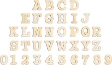 1.2 Inch 342 Pieces Small Wooden Letters and Numbers Crafts Unfinished Wood Alph