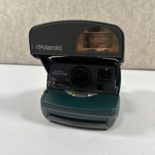 Vintage Polaroid 600 One Step Express Instant Pictures Camera Green Parts/Repair