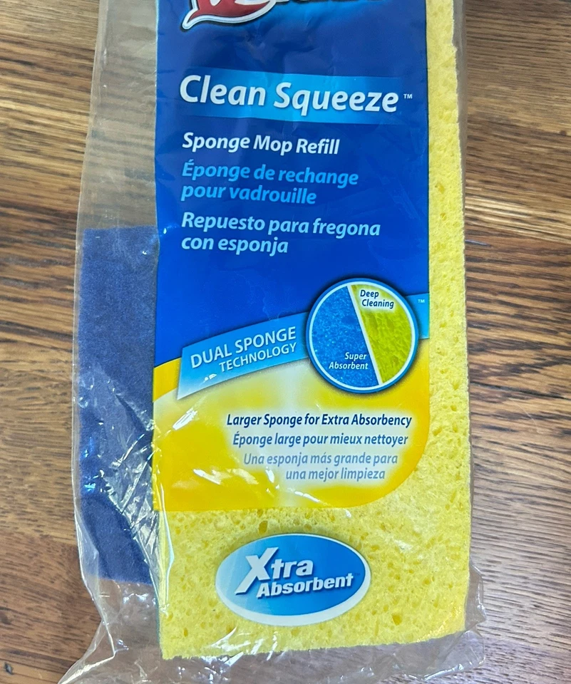 Repuesto de fregona esponja Quickie Clean Squeeze - tipo H extra absorbente NUEVO sellado Foto 2 de 4
