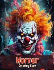Horror Coloring Book: Famous Scary Horror Movie Creatures and Killers  Hallowee