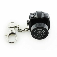 Mini fotocamera plastica nera 2,5x2,5x2,5 cm HD clip cam 720P registratore one-touch