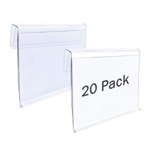20 PCS Wire Shelf Label Holder Plastic Rack Display Fits 0.040.24 Inch
