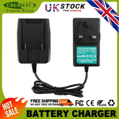 CREABEST Battery Charger For 18V/20V Li-ion Worx WA3512 WA3731 WA3525 WA3575 WG540 WG180