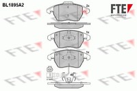 Fte Bremsbelagsatz, Scheibenbremse Vorne FüR Audi Seat Skoda Spyker Vw