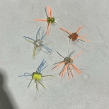 Insect Shape Jig Fishing Lure Orange White Gr...
