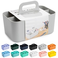 Tiawudi Multipurpose Caddy Organizer, Plastic Caddy with Handle, Stackable De...