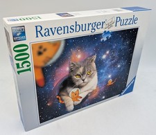 Ravensburger 17439 Katzen fliegen im Weltall 1500 Teile Weltraum All Puzzle NEU