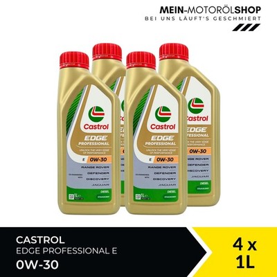 Castrol Edge Professional E 0W-30 Jaguar ACEA C2 Motoröl 4x1 Liter = 4 Liter