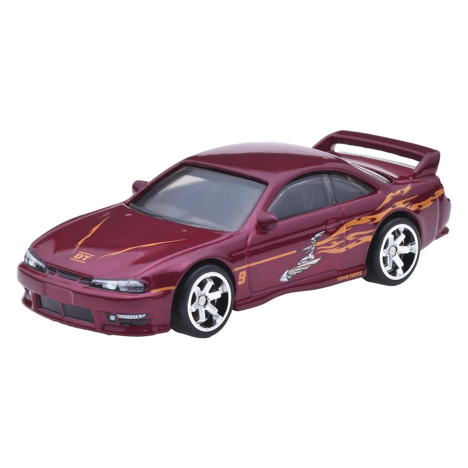 Hot Wheels Fast & Furious Nissan 240sx S14 Rosso Giocattolo Mini Auto - Immagine 2 di 4
