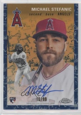2023 Topps Chrome Platinum Anniversary 10/99 Michael Stefanic Rookie Auto RC rp9