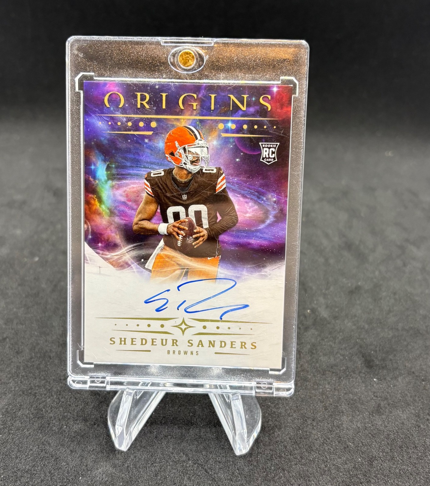 2025 Panini Origins Shedeur Sanders #RA-SSA  Auto Rookie Football Card Browns