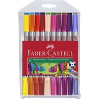 Faber Castell Doppelseitige Filzstifte Doppelfasermaler 20Er Etui