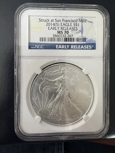 2014-S  American SILVER Eagle Dollar | NGC MS 70 | Early Release
