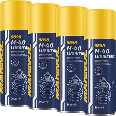 4x 200 ml MANNOL M-40 ROSTLÖSER MULTIFUNKTIONS-SPRAY KRIECHÖL MULTIFUNKTIONSÖL