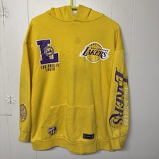 Los Angeles Lakers NBA Patch Logo Hoodie Youth Size 14-15 Yrs GUC 