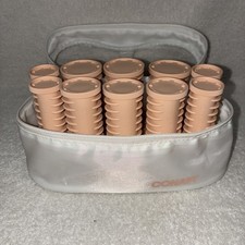 Conair Waves  Volume 10 Hot Rollers 3 Sizes Travel Zip Case Clips Not Included