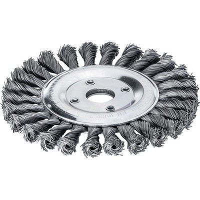 Zopfrundbürste D.125mm Bohr.Drahtstärke 0,5mm STA 14mm 12500min-¹ LESSMANN