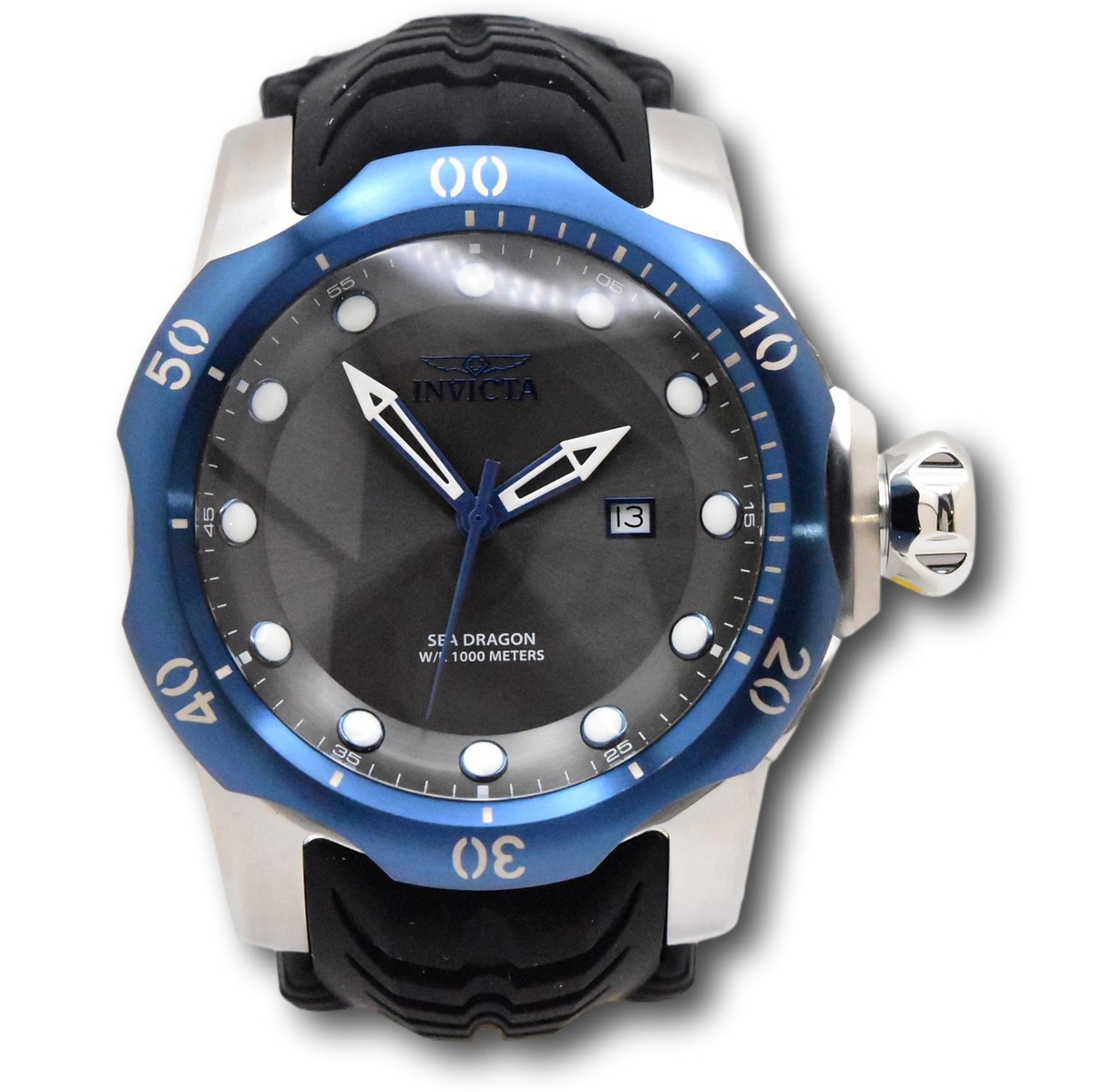 Invicta Venom Sea Dragon Men's 54mm Blue Steel Swiss Quartz 1000M